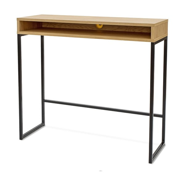 Rašomasis stalas su ąžuolo dekoro stalviršiu 35x100 cm Frame – Woodman-image-2