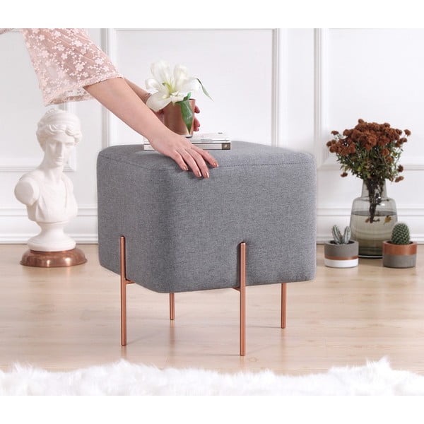 Pufas pilkos spalvos Copper – Artie-image-3