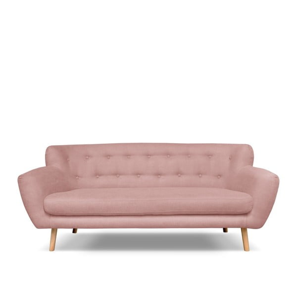 Šviesiai rožinė sofa Cosmopolitan design London, 192 cm
