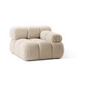 Iš boucle modulinė sofos dalis smėlio spalvos (su dešiniuoju kampu) Bellis – Micadoni Home