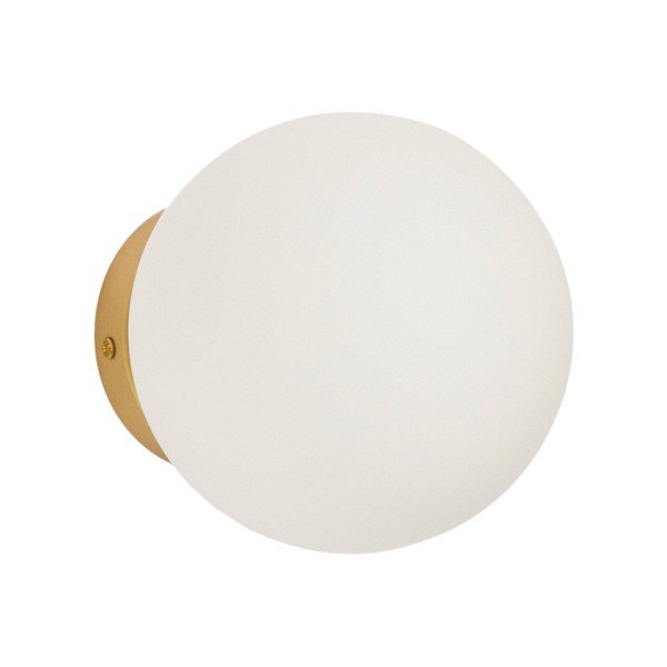 Baltos spalvos/auksinės spalvos sieninė lempa ø 15 cm Brisia – Kave Home