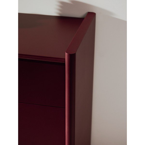 Bordo spalvos šoninė spintelė 160x91x46 cm Rali – noo.ma-image-2