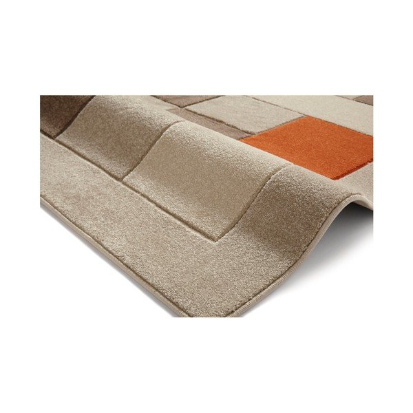 Smėlio ir oranžinės spalvos kilimas Think Rugs Matrix, 60 x 120 cm-image-2