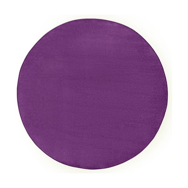 Apvalios formos kilimas tamsiai violetinės spalvos ø 133 cm Fancy – Hanse Home