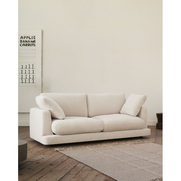 Sofa kreminės spalvos 210 cm Gala – Kave Home-image-1