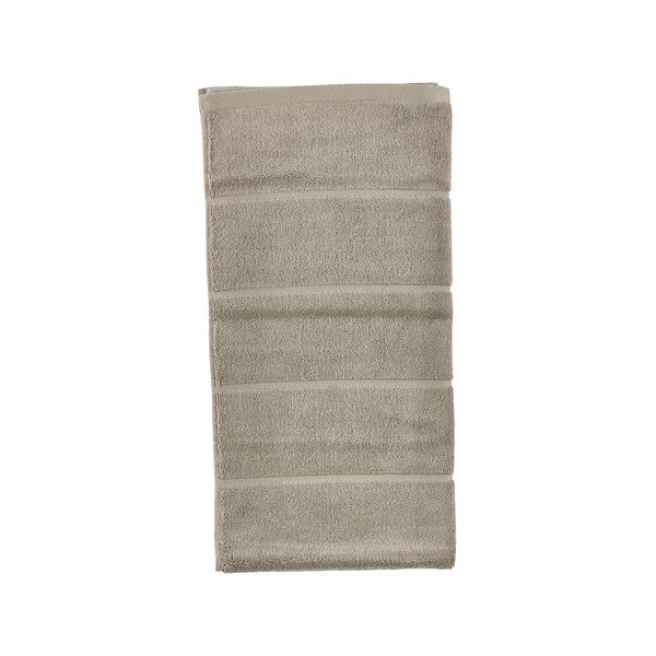 Taupe spalvos iš frote audinio iš medvilnės rankšluostis 50x100 cm Sauna – Zone