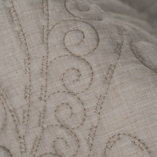 Taupe spalvos dygsniuota lovatiesė 180x260 cm – Ixia-image-3