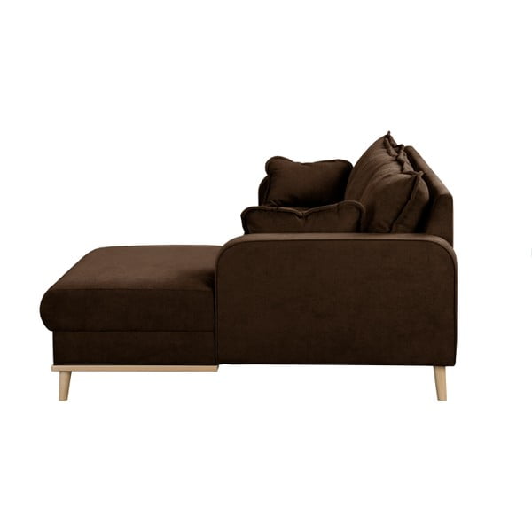 Tamsiai ruda kampinė sofa (dešinysis kampas) Beata - Ropez-image-4