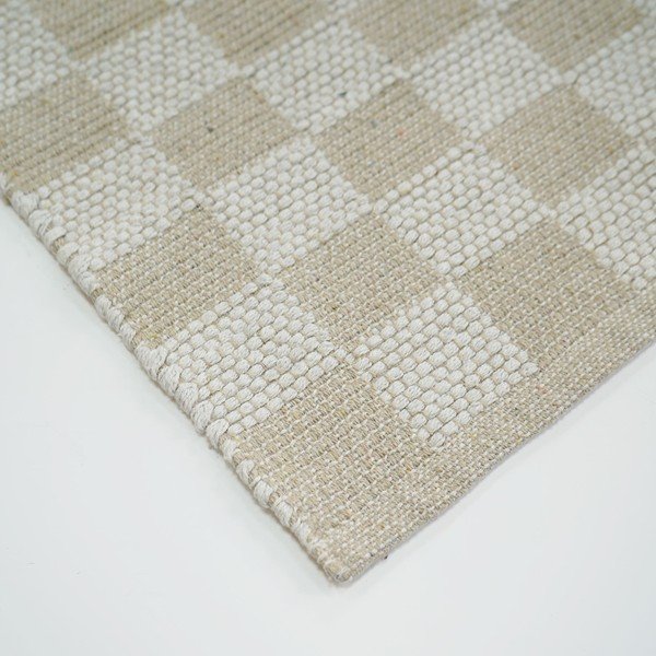 Skalbiamas natūralios spalvos iš medvilnės mišinio kilimas 50x80 cm Jenna – douceur d'intérieur-image-3