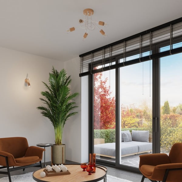 Lubinis šviestuvas natūralios spalvos 14x56 cm Tumber – Sollux-image-4