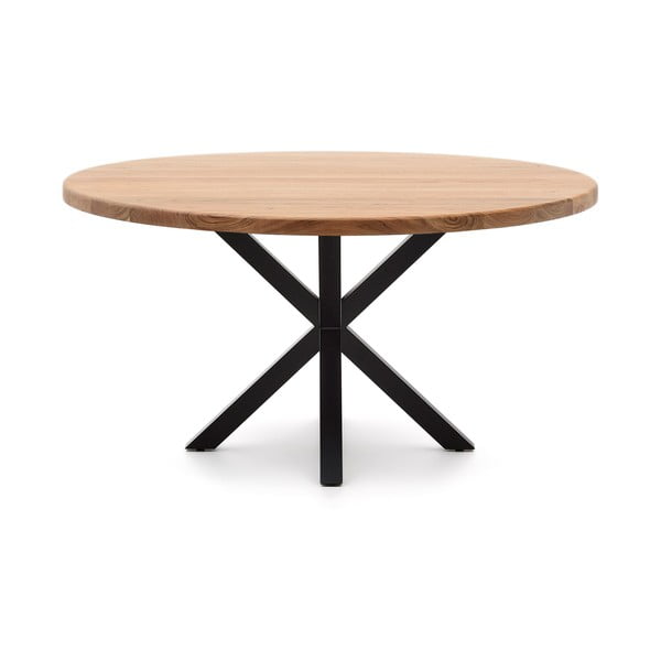 Valgomojo stalas su akacijos stalviršiu ø 150 cm Argo – Kave Home-image-3