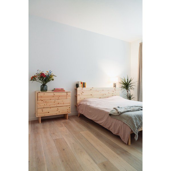 Rudos spalvos dvigulė lova su grotelėmis 180x200 cm Retreat - Karup Design-image-4