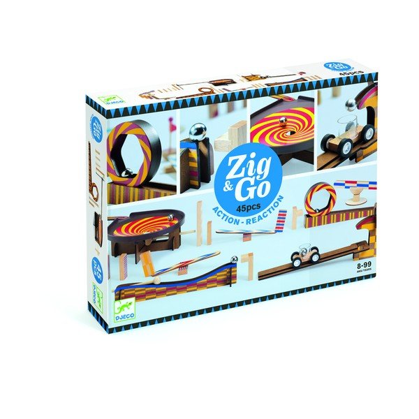 Djeco Zig Go medinis takelis vaikams, 45 dalys-image-1