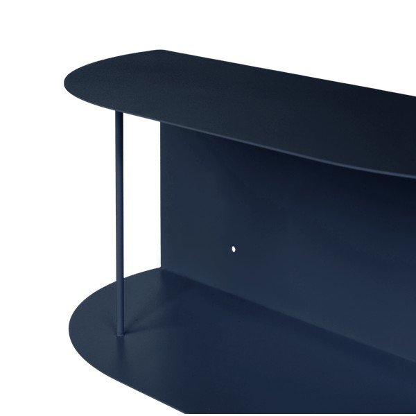 Tamsiai mėlynos spalvos iš metalo kelių aukštų sieninė lentyna 60 cm Lina – noo.ma-image-4