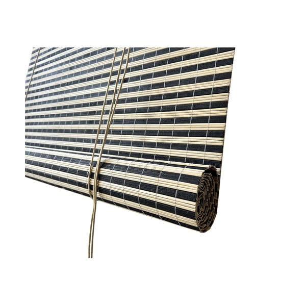 Juodos spalvos/natūralios spalvos iš bambuko roletai 150x160 cm Vela – Gardinia-image-2