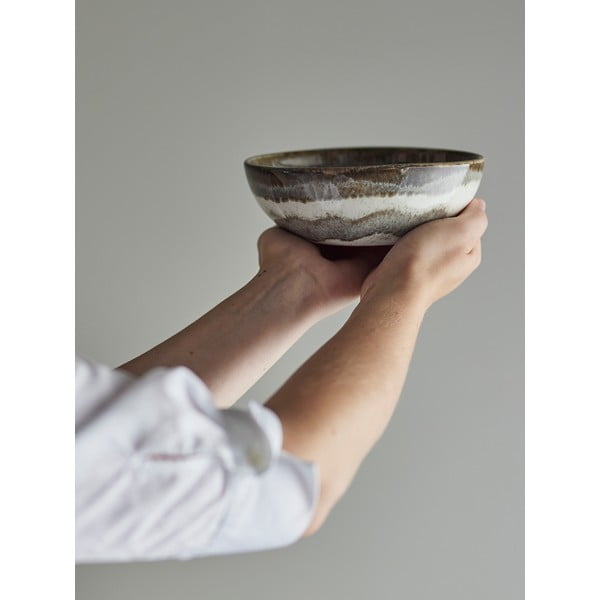 Pilkos spalvos iš akmens masės mažas dubuo 525 ml Paula – Bloomingville-image-1