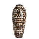 Rudos spalvos iš bambuko  vaza (aukštis 40 cm) Tudela – Light & Living
