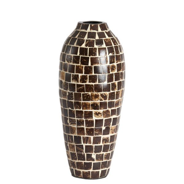 Rudos spalvos iš bambuko  vaza (aukštis 40 cm) Tudela – Light & Living