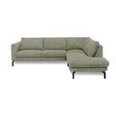 Kampinė sofa šviesiai žalios spalvos (su dešiniuoju kampu) Gomero – Scandic