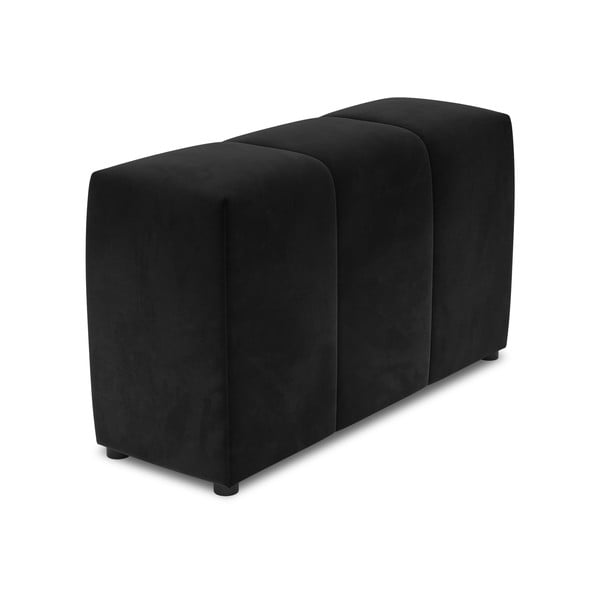 Juodas aksomo porankis modulinei sofai Rome Velvet - Cosmopolitan Design