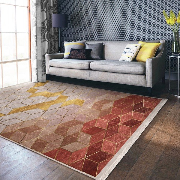 Rausvas kilimas 80x150 cm - Mila Home-image-4