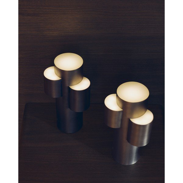 Sidabrinės spalvos iš metalo stalinis šviestuvas LED su pritemdymo funkcija (aukštis 26,5 cm) Adrina – Kave Home-image-1