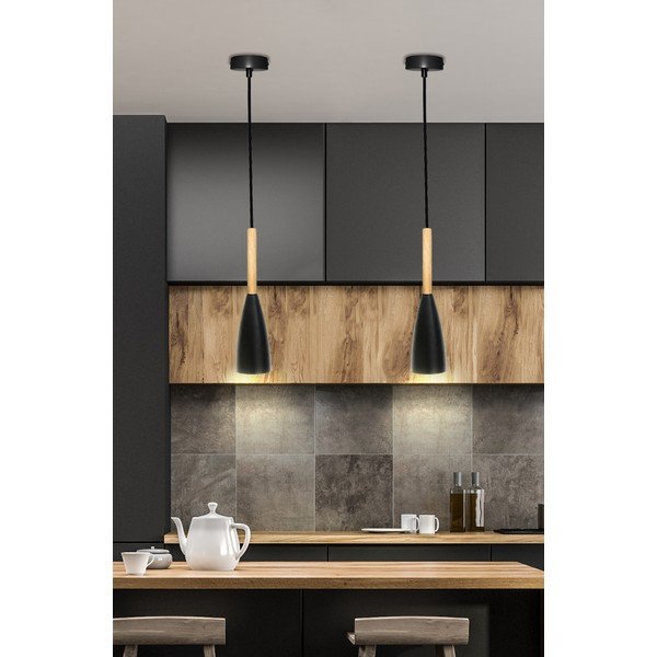Kabantis šviestuvas ø 10 cm su metaliniu gaubtu Trosa – Candellux Lighting-image-1