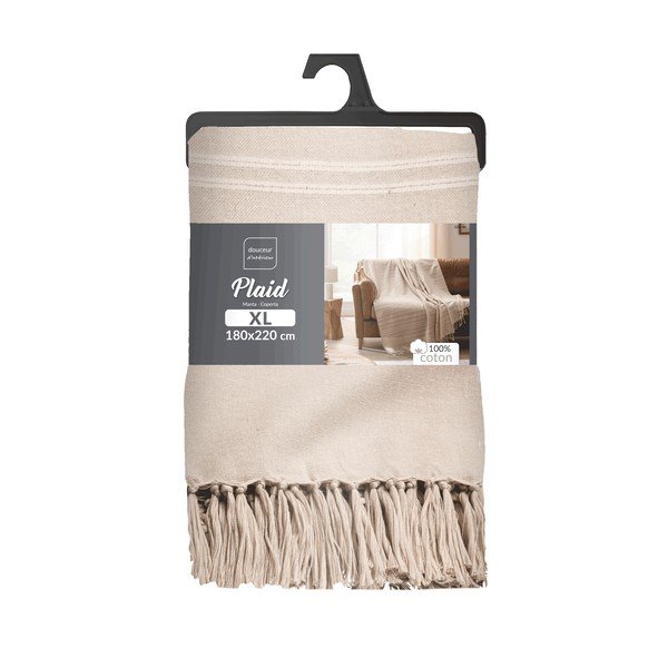 Smėlio spalvos iš medvilnės lovatiesė 125x150 cm Lilia – douceur d'intérieur-image-2