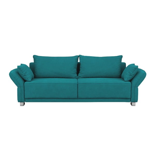 Turkio spalvos sofa-lova su daiktų saugykla "Windsor & Co Sofas Casiopeia", 245 cm