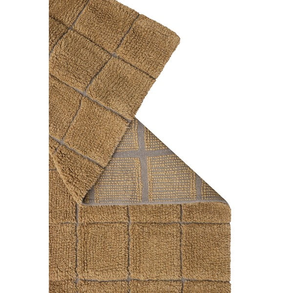 Rankų darbo ochros spalvos iš vilnos kilimas 230x300 cm Mosaic Ochre – Lorena Canals-image-3