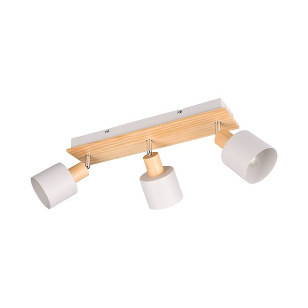 Taškinis šviestuvas baltos spalvos/natūralios spalvos ø 9 cm Shanti – Trio