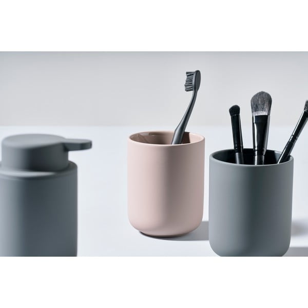 Pilka šiukšliadėžė su pedalu Zone UME, 4 l-image-4