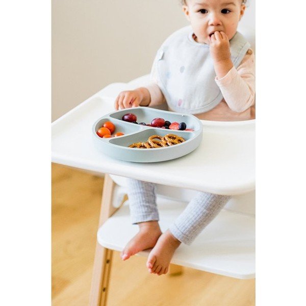 Iš silikonas vaikiška lėkštė šviesiai mėlynos spalvos 19x20,5 cm – Kindsgut-image-1