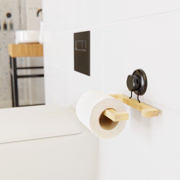 Bambukinis tualetinio popieriaus laikiklis Compactor Bestlock SPA-image-1