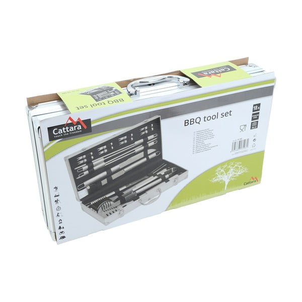 18 kepimo įrankių rinkinys dėkle Cattara Alu-image-4