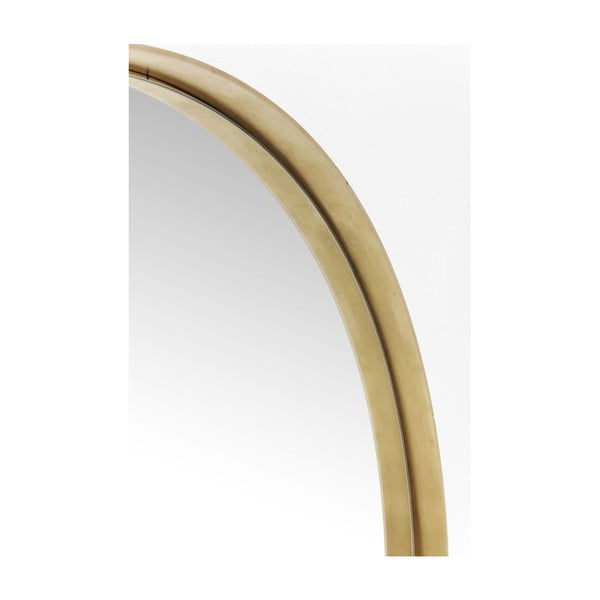 Apvalus veidrodis su žalvario rėmu Kare Design Round Curve, ⌀ 100 cm-image-2