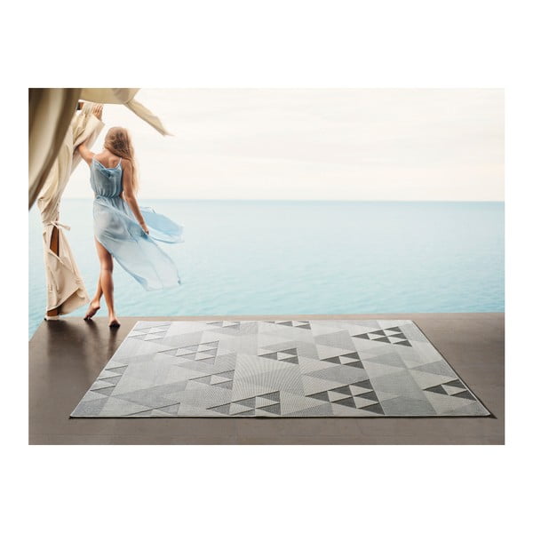 Smėlio spalvos lauko kilimas Universal Clhoe Triangles, 120 x 170 cm-image-2