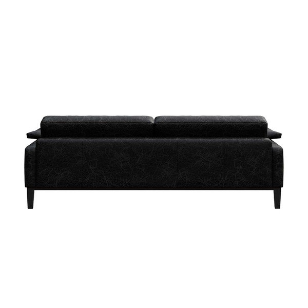 Juoda odinė sofa MESONICA Musso, 211 cm-image-3
