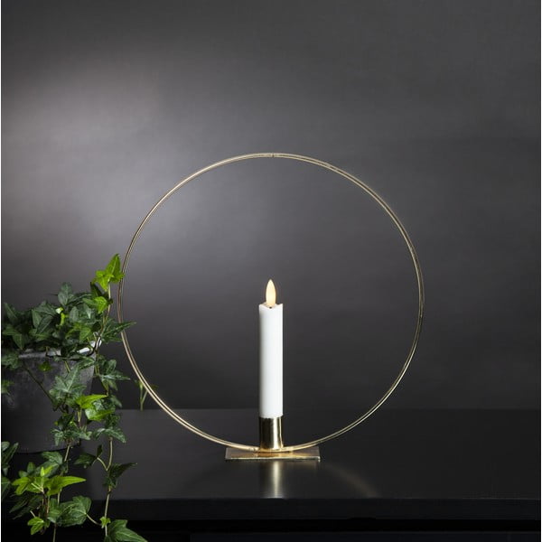Šviečianti dekoracija auksinės spalvos Flamme Table – Star Trading-image-1