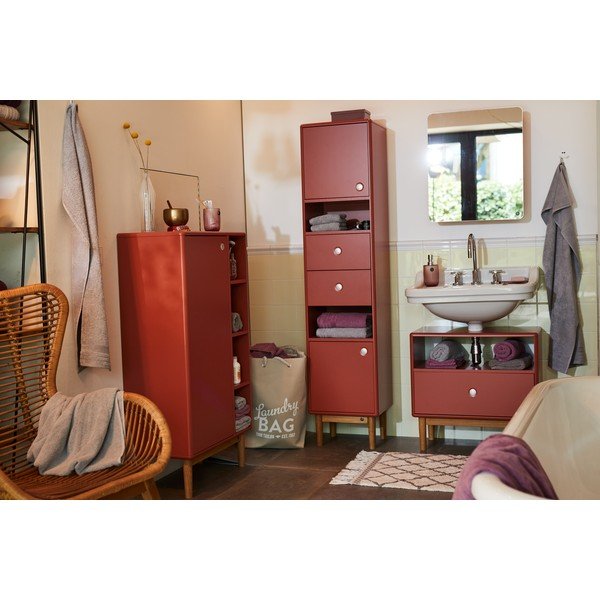 Raudona vonios spintelė Tom Tailor Color Bath, 40 x 158 cm-image-1