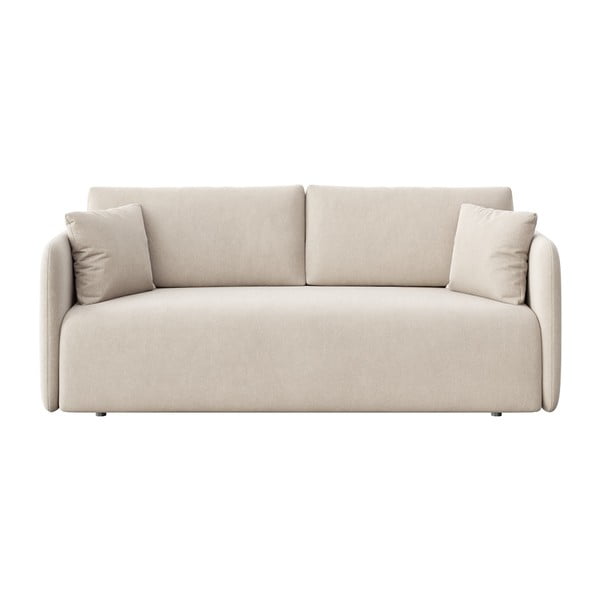 Smėlio spalvos iš velveto sulankstoma sofa 220 cm Chaum – Rodier