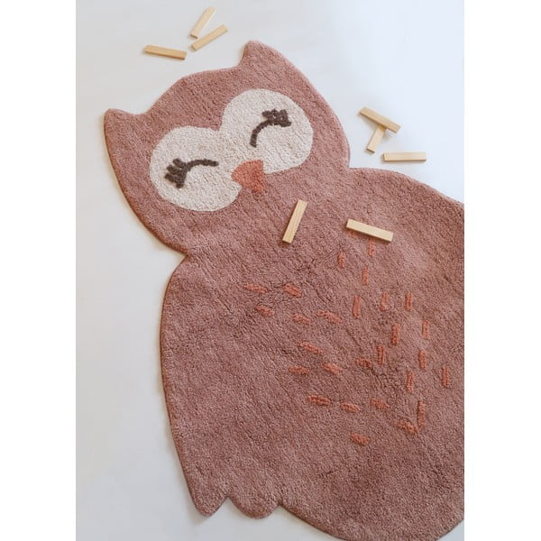 Vaikiškas kilimas rožinės spalvos 90x115 cm Little Pepa – Nattiot-image-2