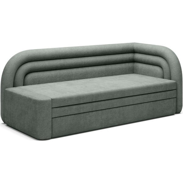 Žalios spalvos iš šenilinio audinio sulankstoma/su sandėliavimo vieta sofa su dešiniuoju kampu 223 cm Fabillo – ELTAP-image-2