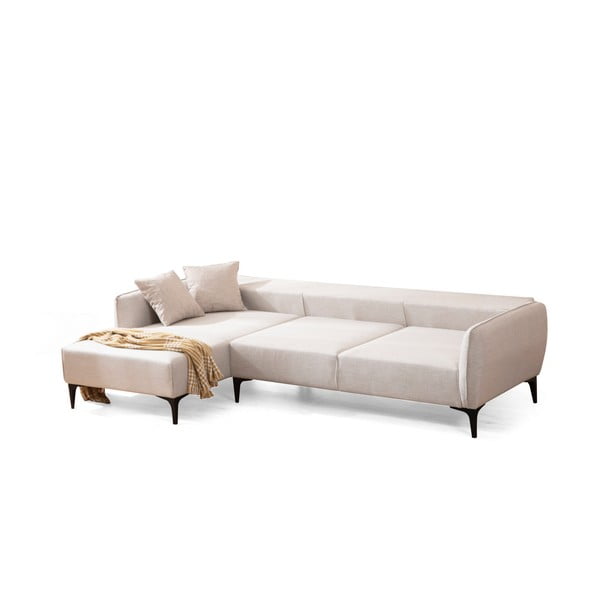 Balta kampinė sofa  Belissimo, kairysis kampas – Balcab Home-image-2