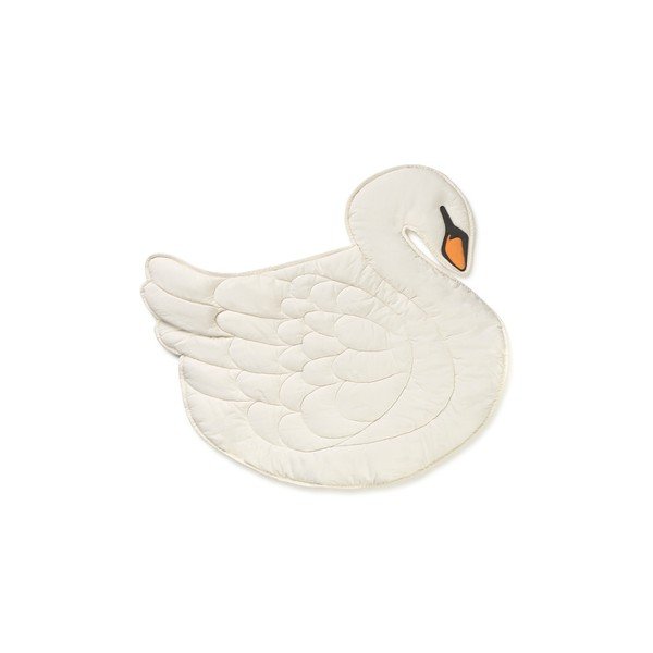 Kreminės spalvos vaikų žaidimų kilimėlis 100x110 cm Swan – Lorena Canals