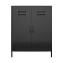 Iš metalo spintelė juodos spalvos 40x102x80 cm Mission District – Støraa