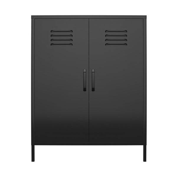 Iš metalo spintelė juodos spalvos 40x102x80 cm Mission District – Støraa