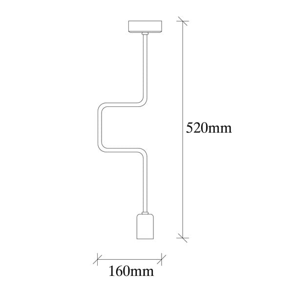 Juodos spalvos metalinis pakabinamas šviestuvas Opviq lights Joshua-image-3