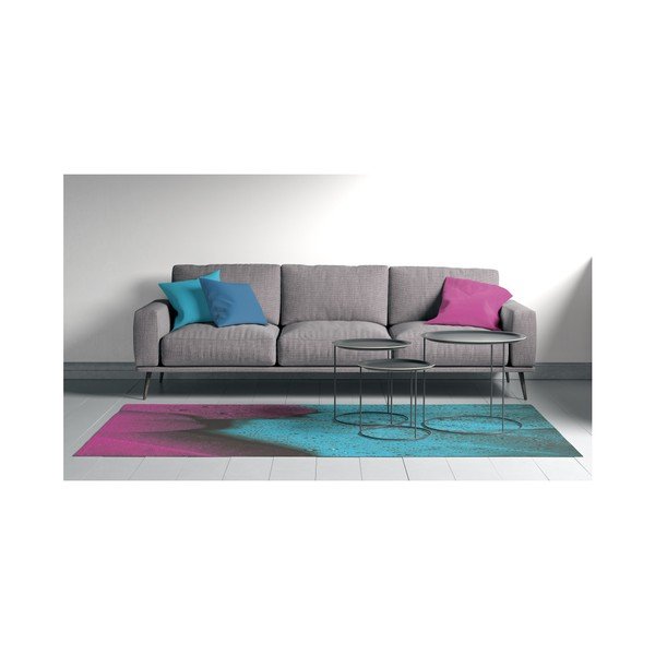 Turkio ir violetinės spalvos kilimas Oyo home Suzzo Malamento, 100 x 150 cm-image-1