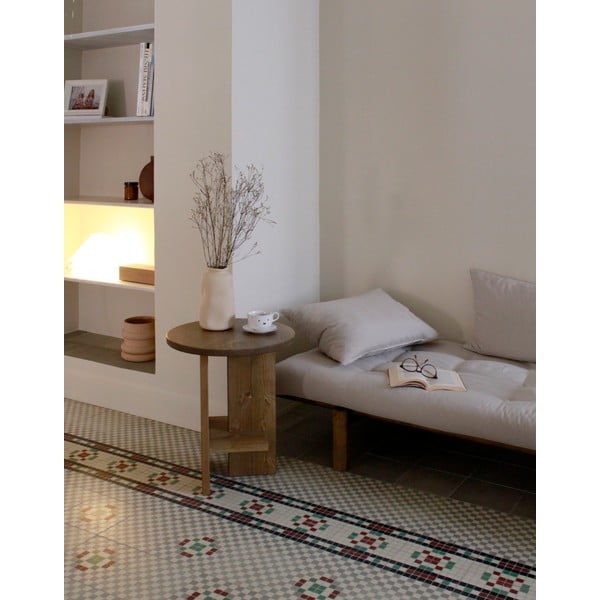 Smėlio spalvos lininė 200 cm sofa lova Pace - Karup Design-image-1